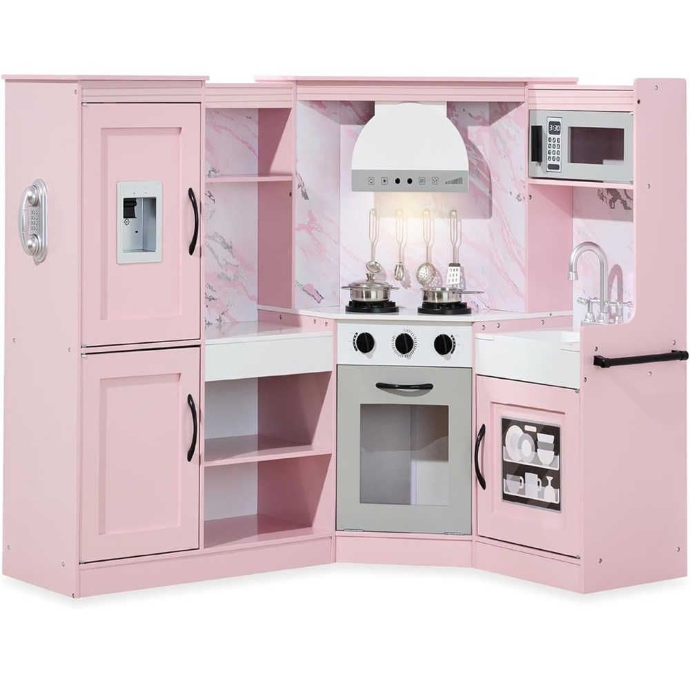 Pink Play Kitchen Set